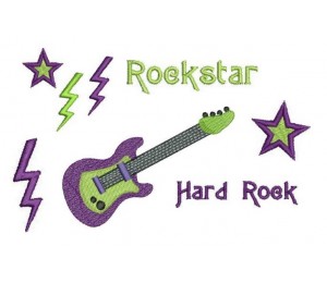 Stickserie - Rockstar Gitarre